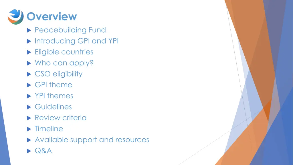 overview peacebuilding fund introducing
