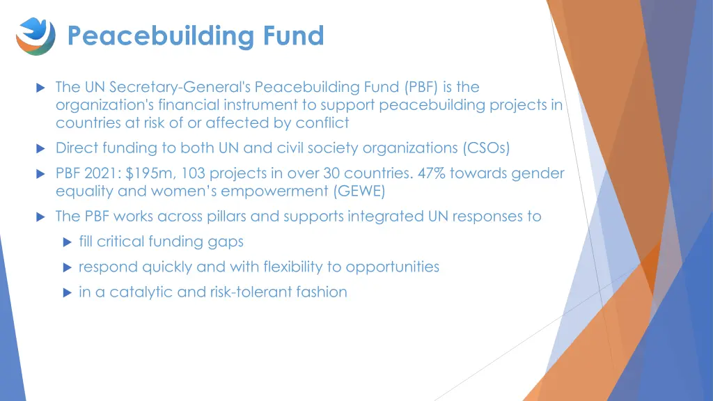 peacebuilding fund