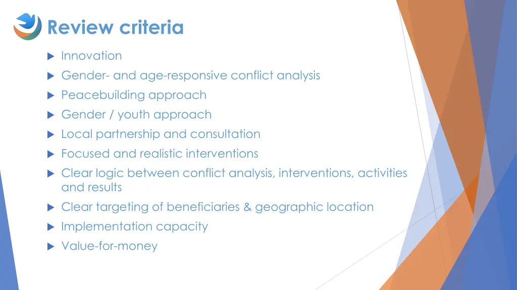 review criteria