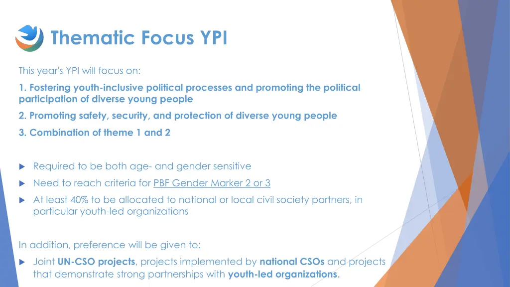 thematic focus ypi