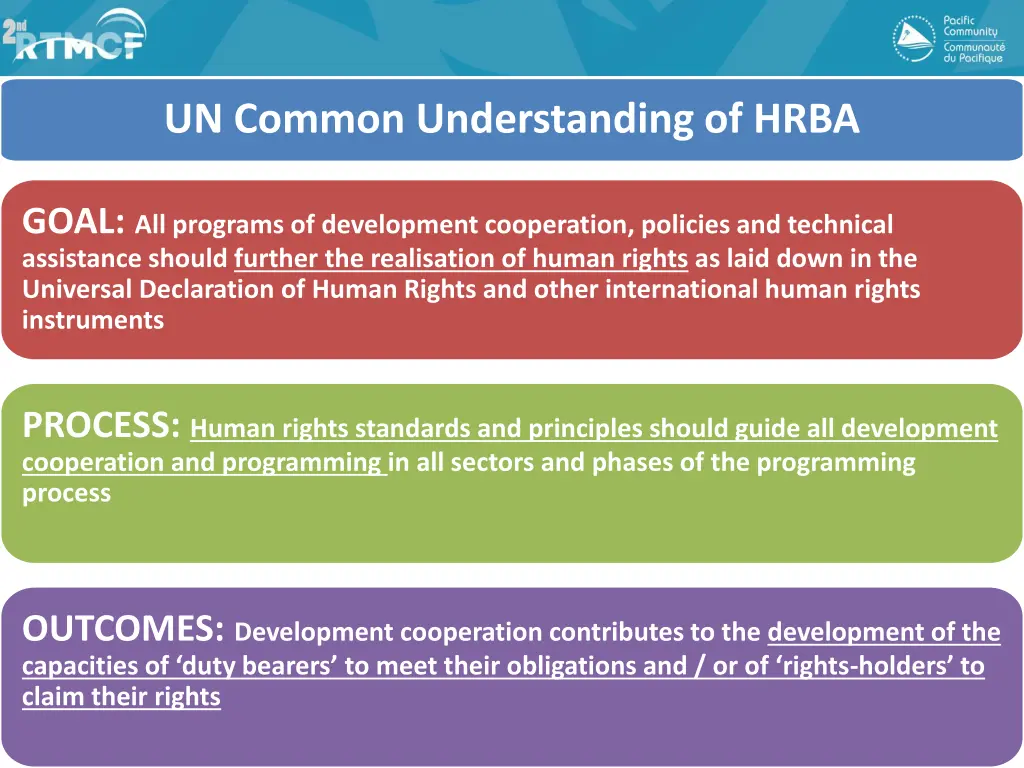 un common understanding of hrba