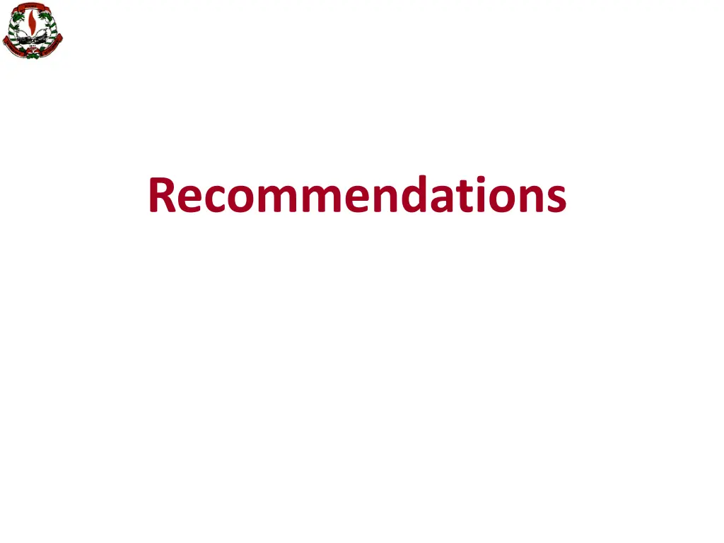 recommendations