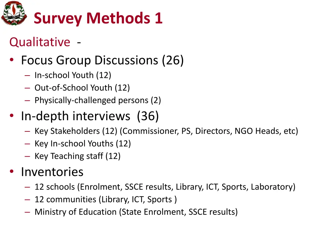 survey methods 1
