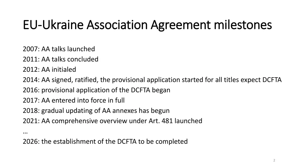 eu eu ukraine association agreement milestones