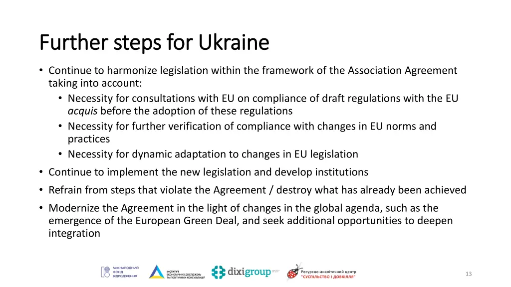 further steps for ukraine further steps