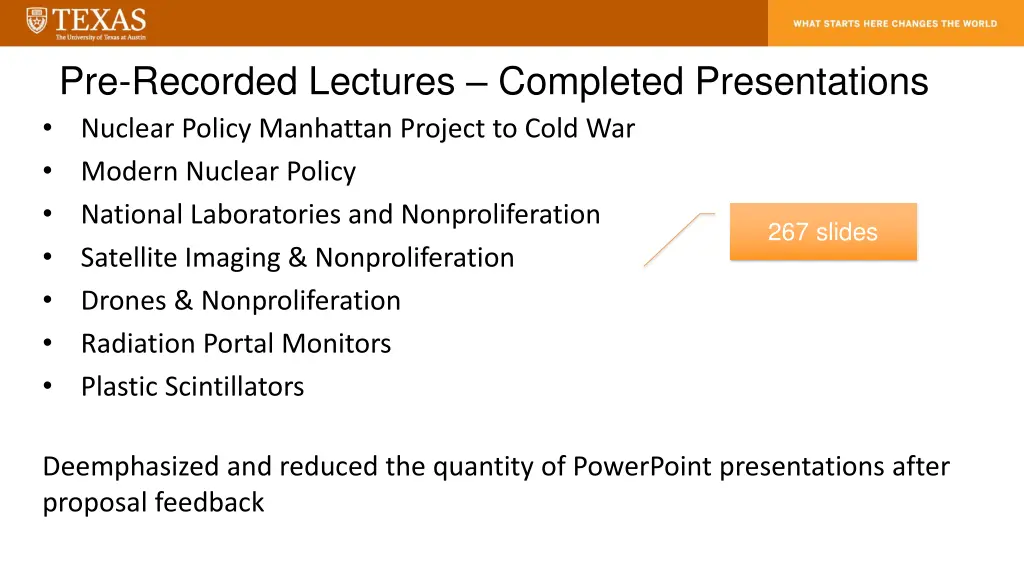 pre recorded lectures completed presentations
