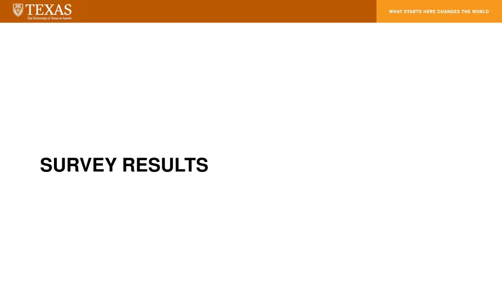 survey results