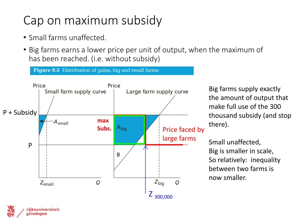 cap on maximum subsidy