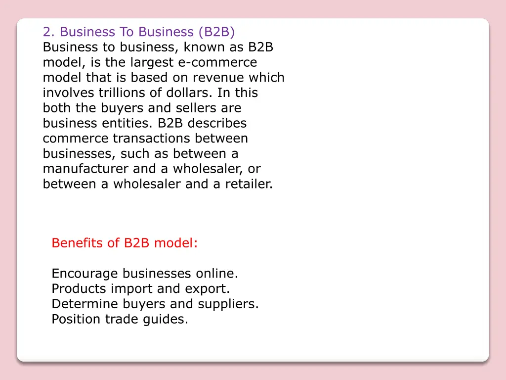 2 business to business b2b business to business
