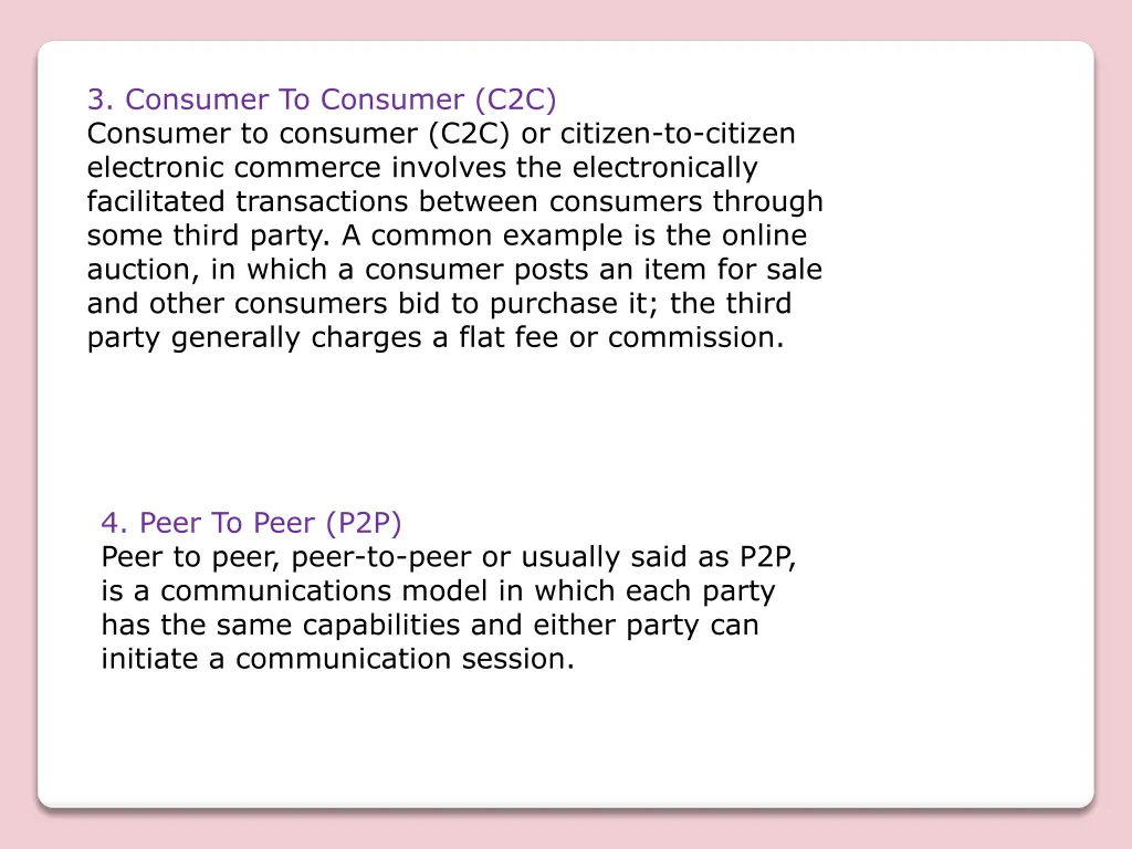 3 consumer to consumer c2c consumer to consumer