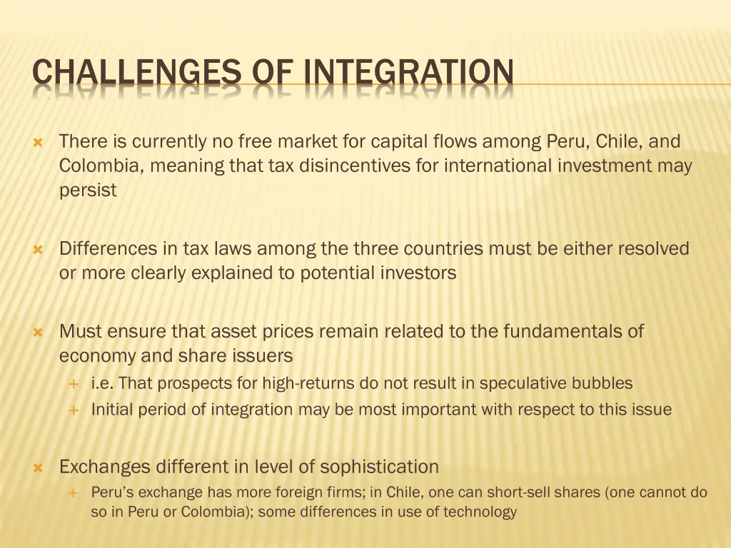 challenges of integration