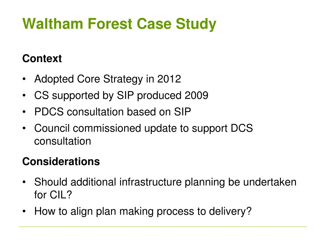 waltham forest case study