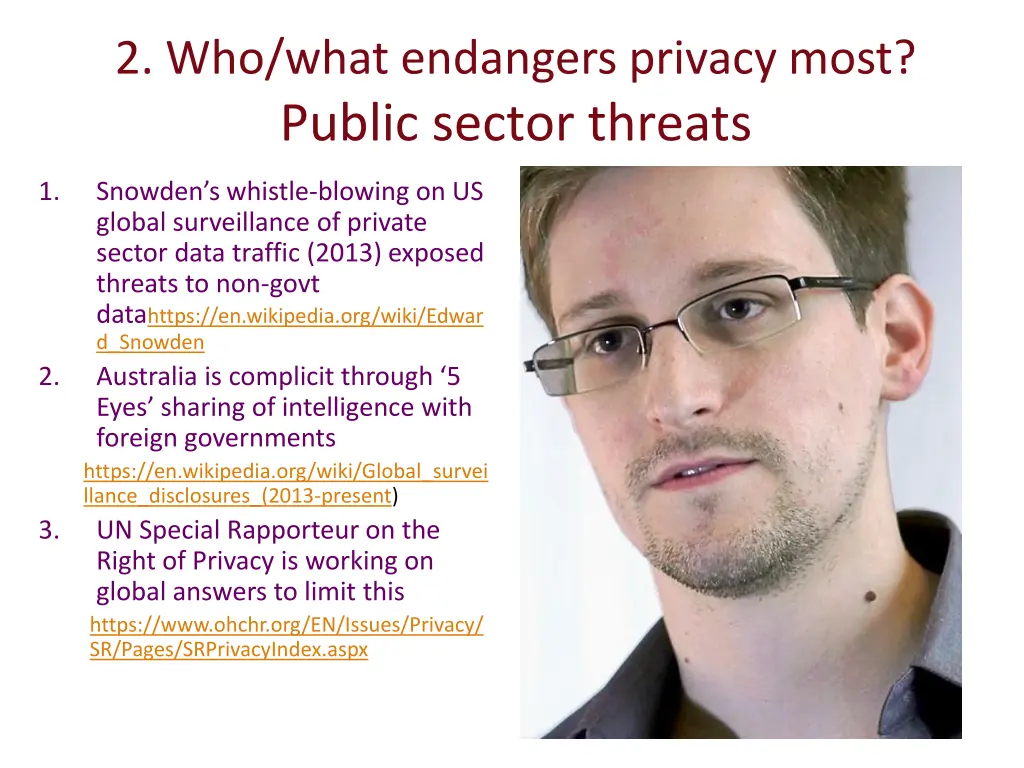 2 who what endangers privacy most public sector