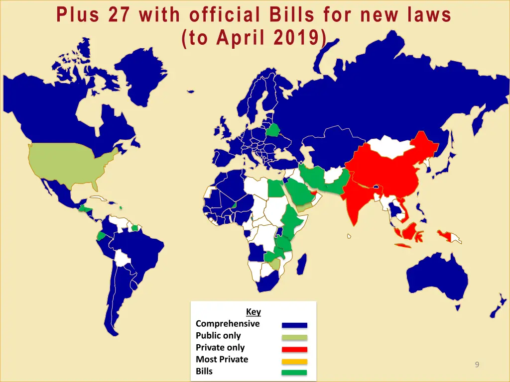 plus 27 with official bills for new laws to april