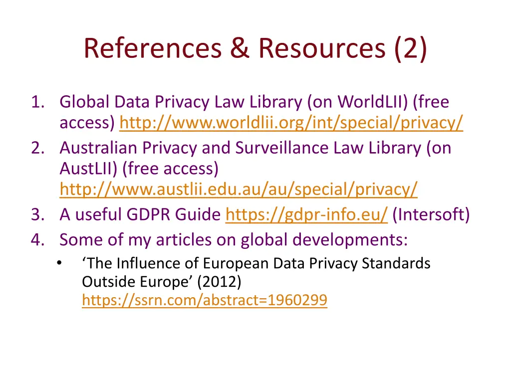 references resources 2
