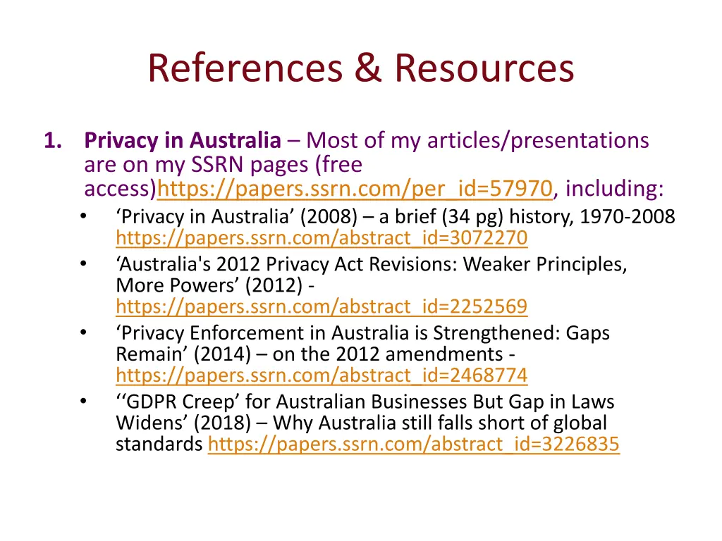 references resources