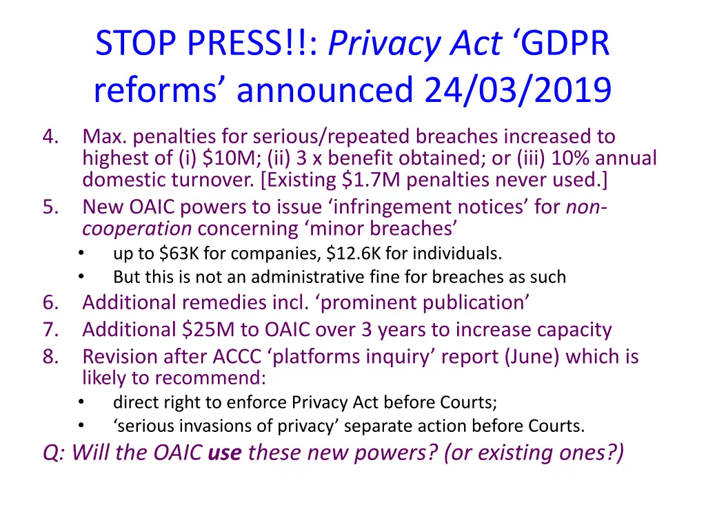stop press privacy act gdpr reforms announced 1