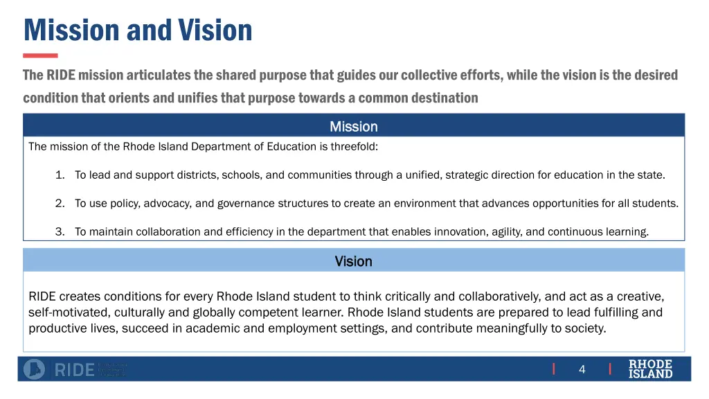 mission and vision