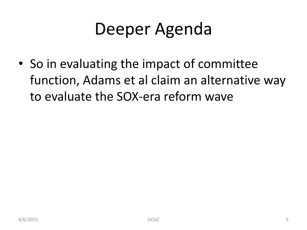 deeper agenda 1