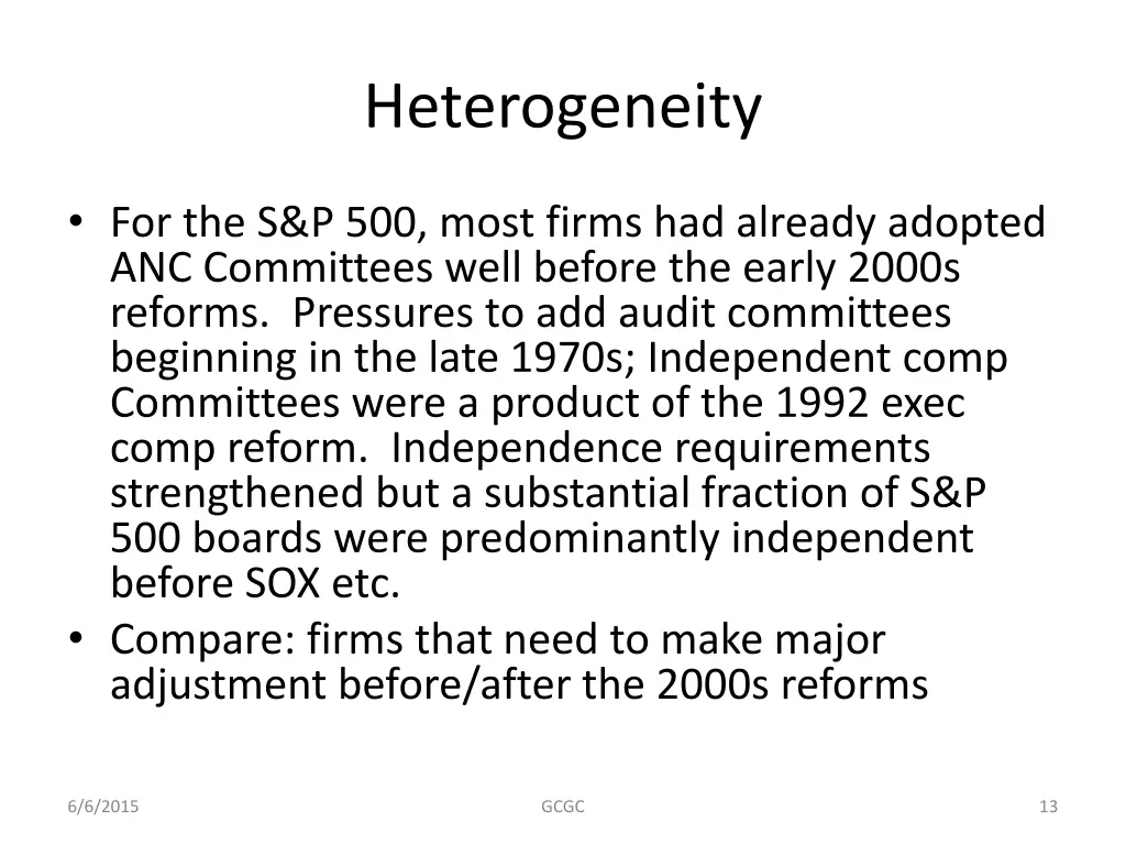 heterogeneity