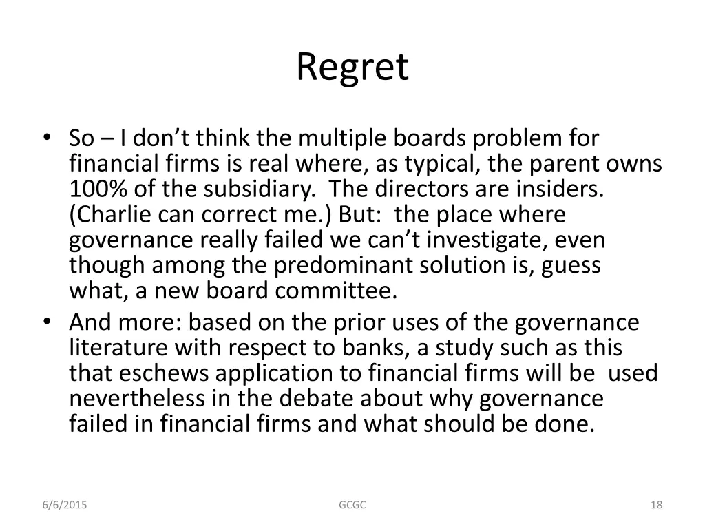 regret 1