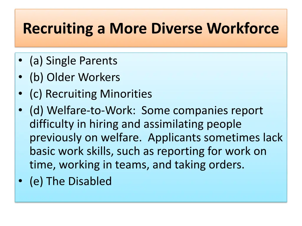 recruiting a more diverse workforce