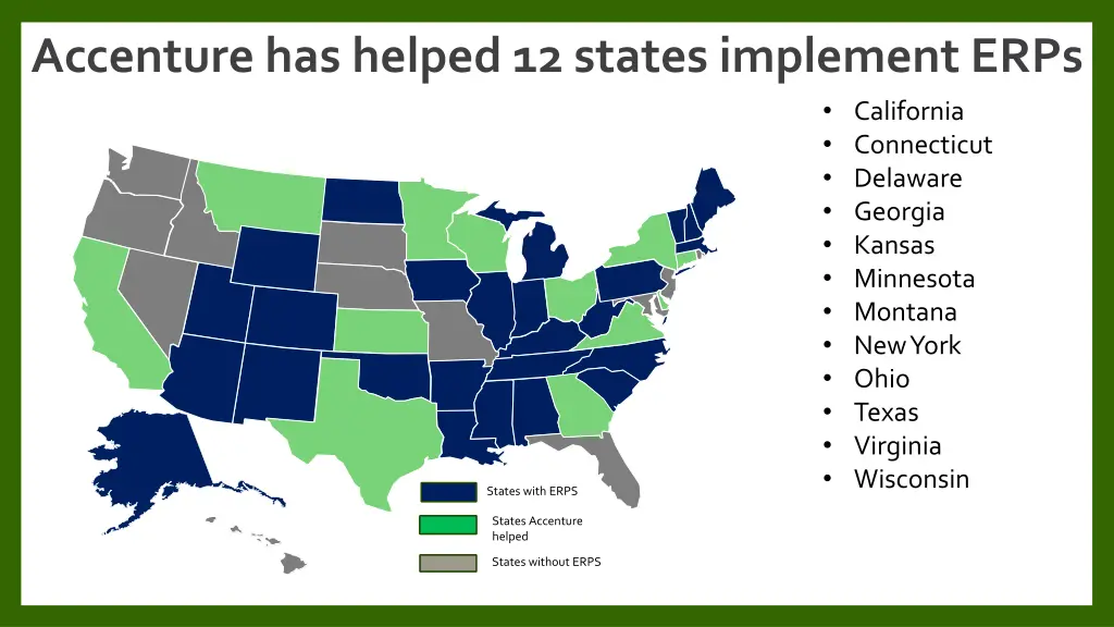 accenture has helped 12 states implement erps