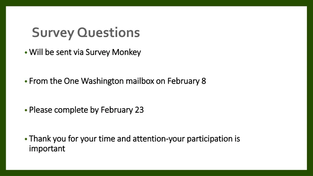 survey questions