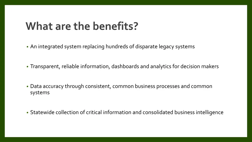 what are the benefits