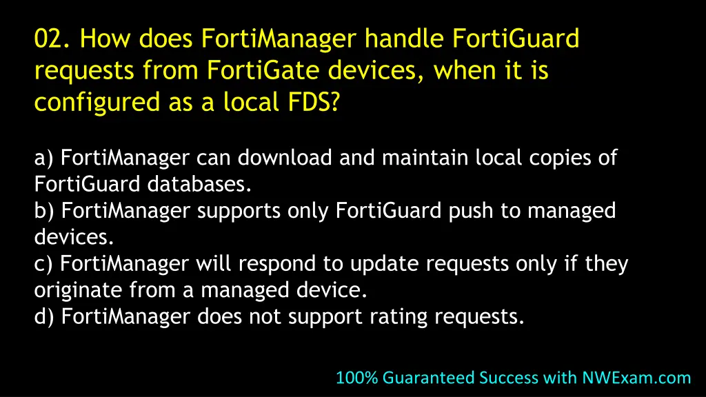 02 how does fortimanager handle fortiguard