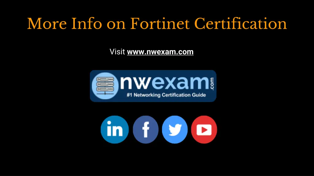 more info on fortinet certification