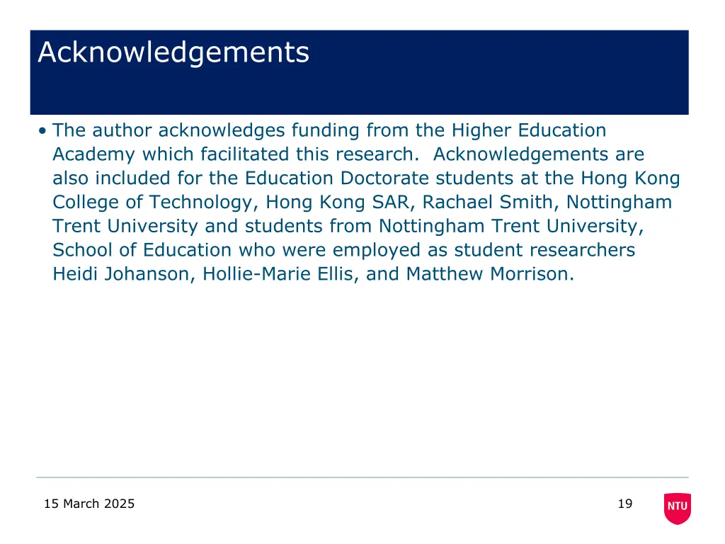 acknowledgements