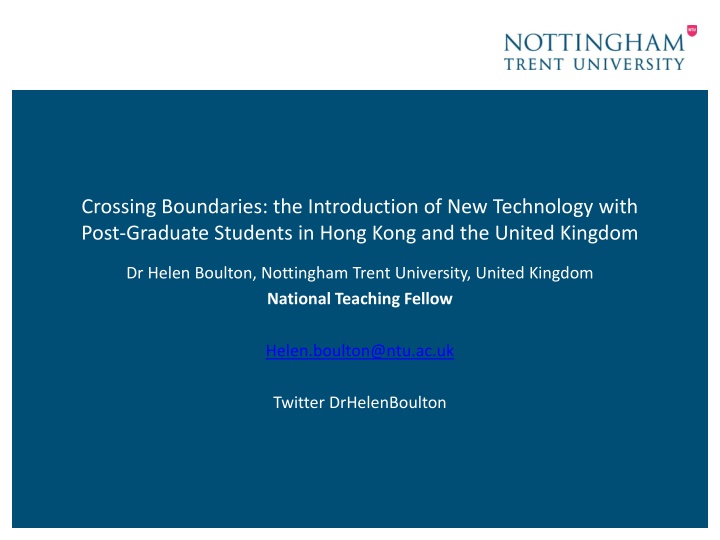 crossing boundaries the introduction
