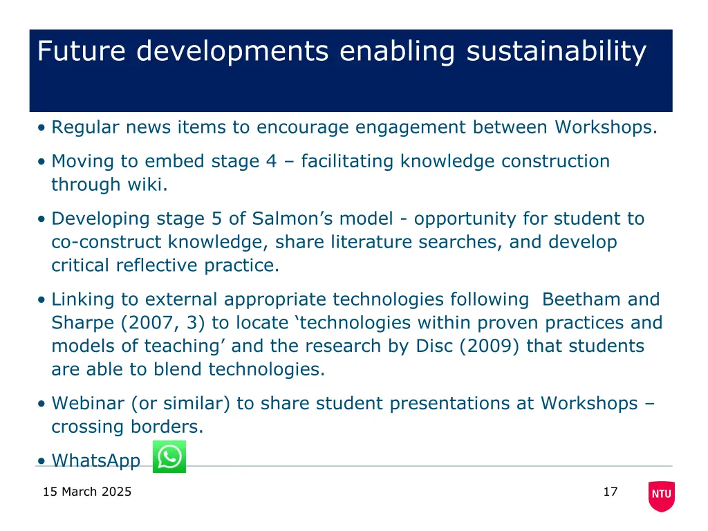 future developments enabling sustainability