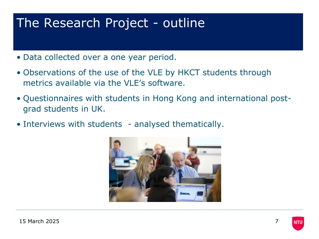 the research project outline