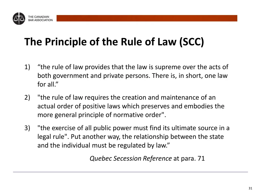 the principle of the rule of law scc 1