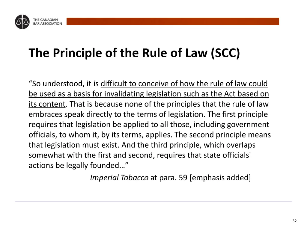 the principle of the rule of law scc 2