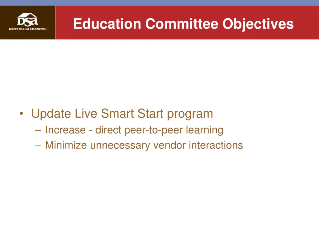 education committee objectives 2