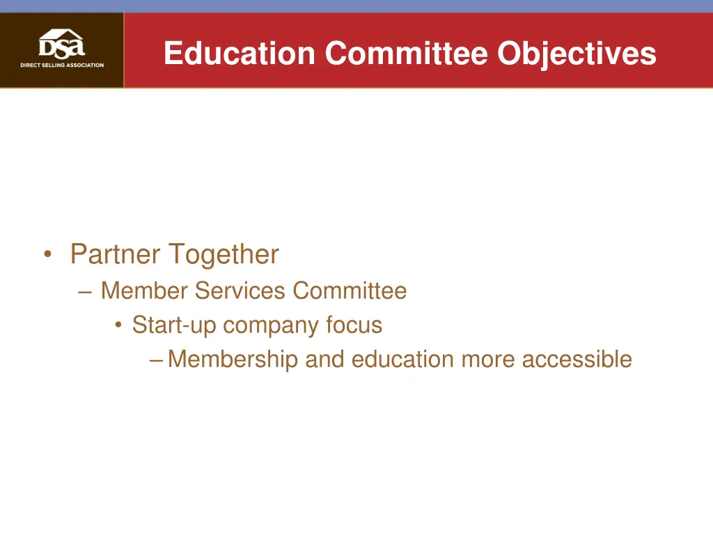 education committee objectives 3