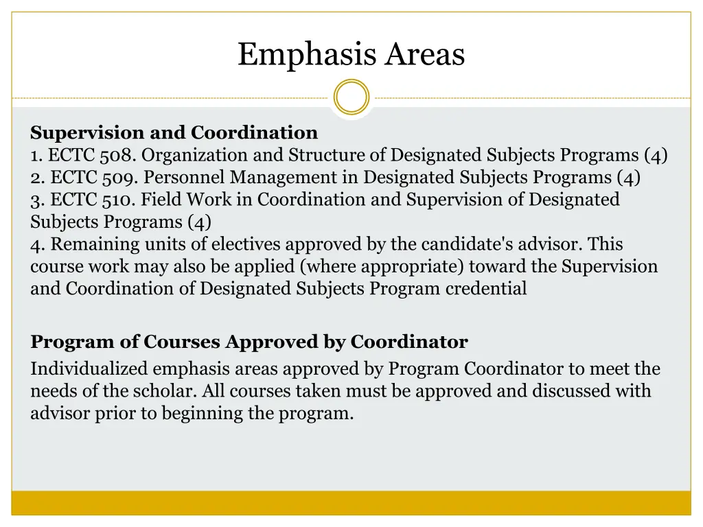 emphasis areas 3
