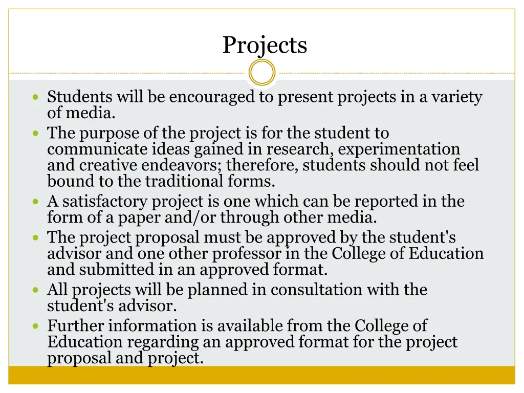 projects
