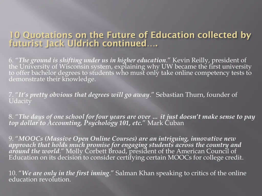 10 quotations on the future of education 1