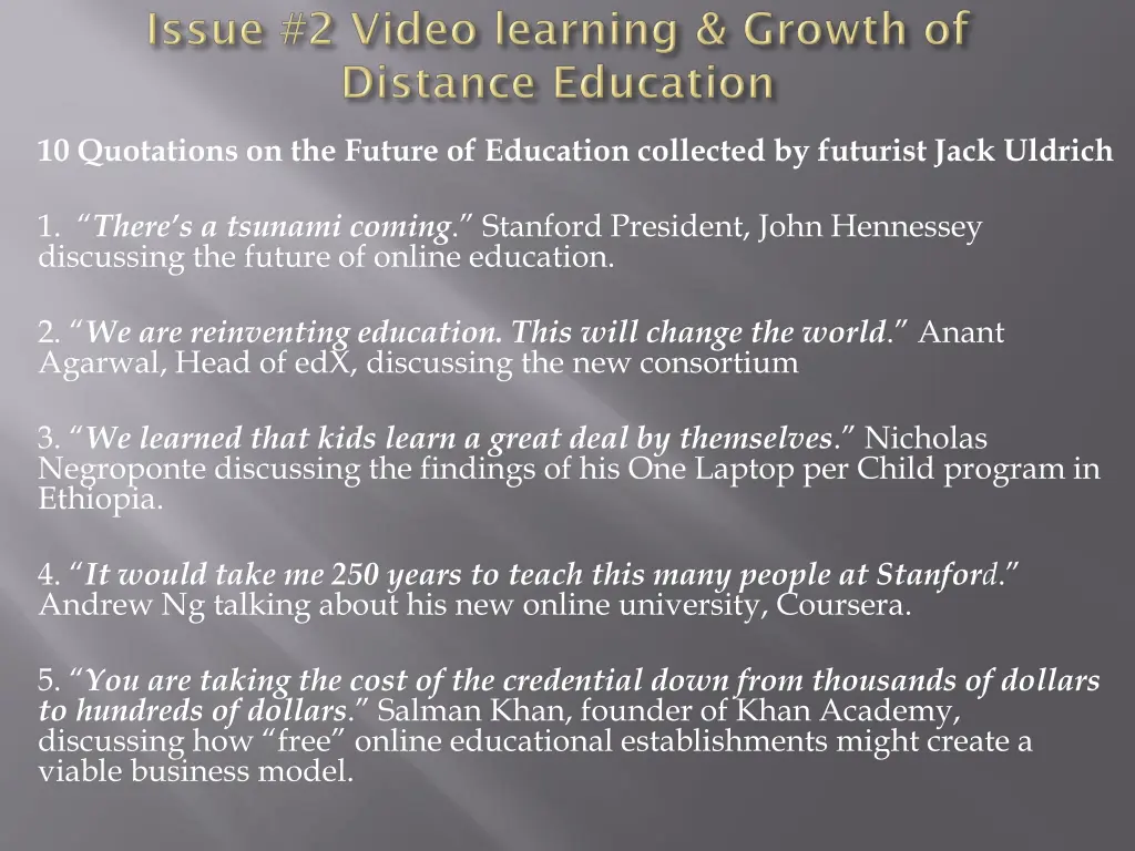 10 quotations on the future of education