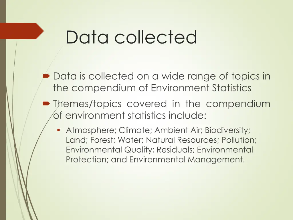 data collected