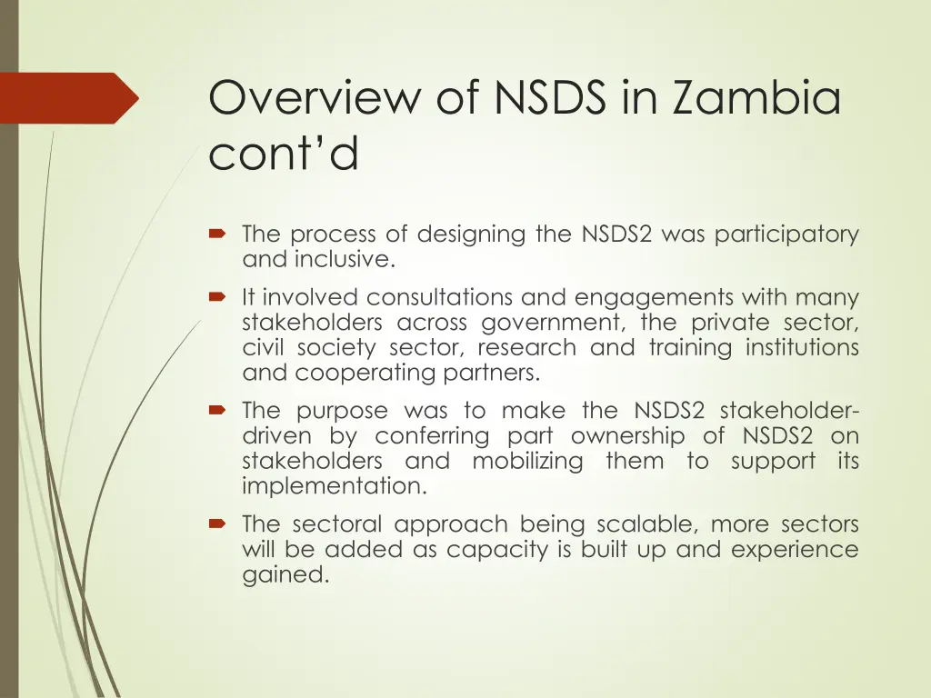 overview of nsds in zambia cont d 3