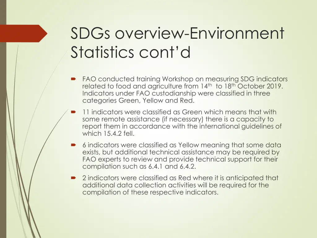 sdgs overview environment statistics cont d