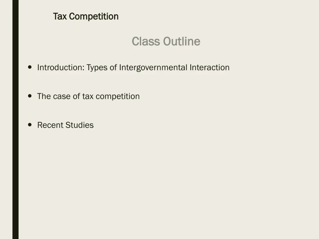 tax competition tax competition