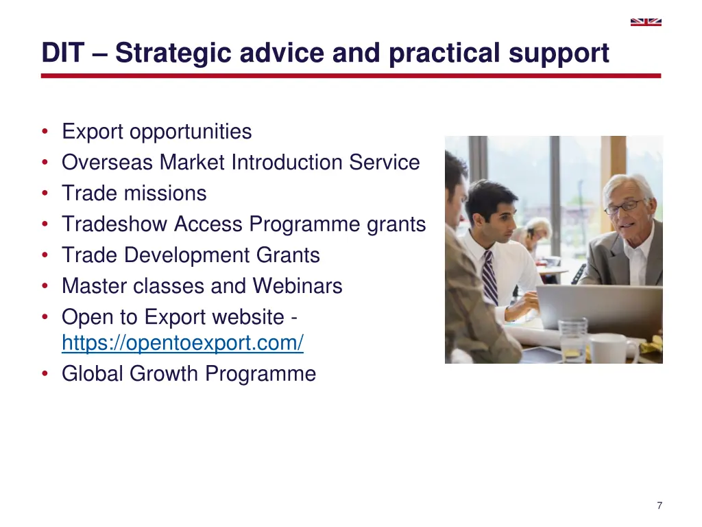 dit strategic advice and practical support