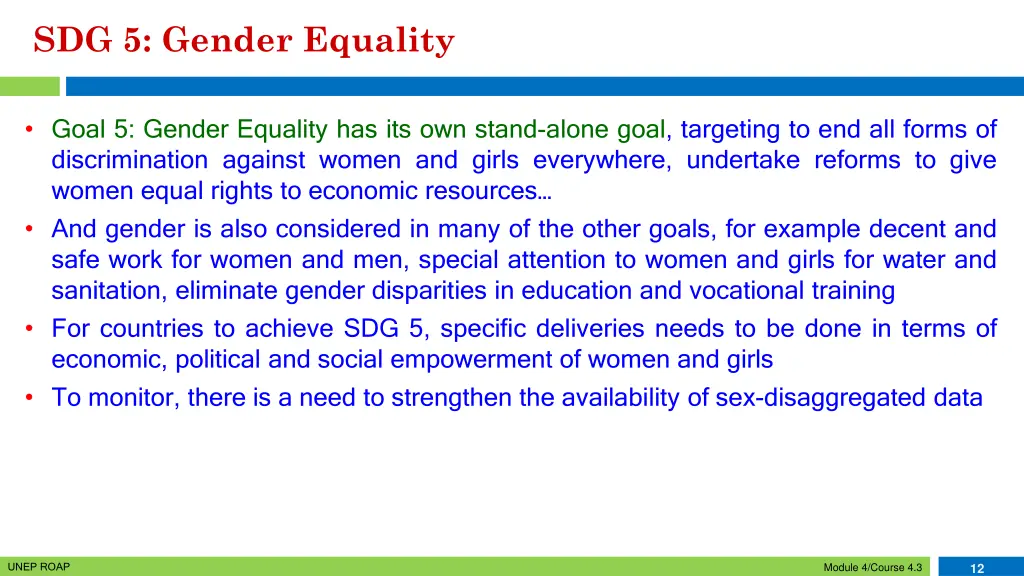 sdg 5 gender equality