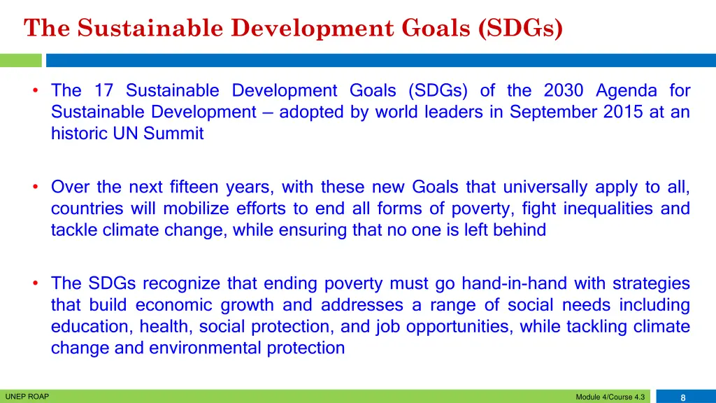 the sustainable development goals sdgs 1